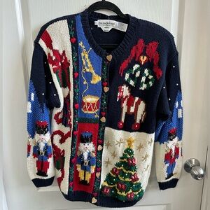 The Eagle's Eye Holiday Cardigan - Festive Multicolor